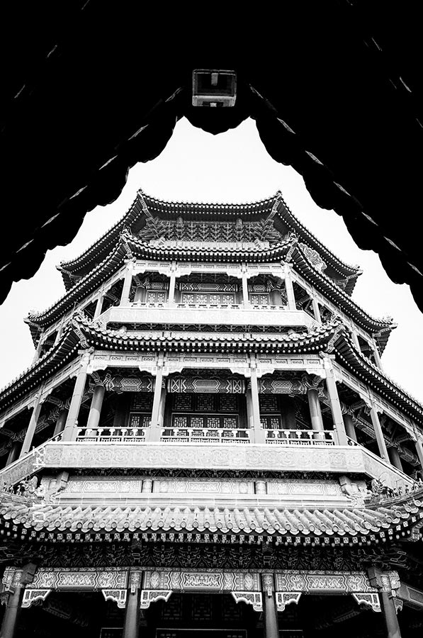 Western Lake Temple, pushed-35mm, 1991